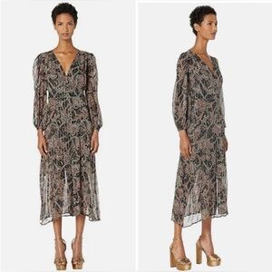 THE KOOPLES Paris Tanger Paisley Maxi Dress size Medium